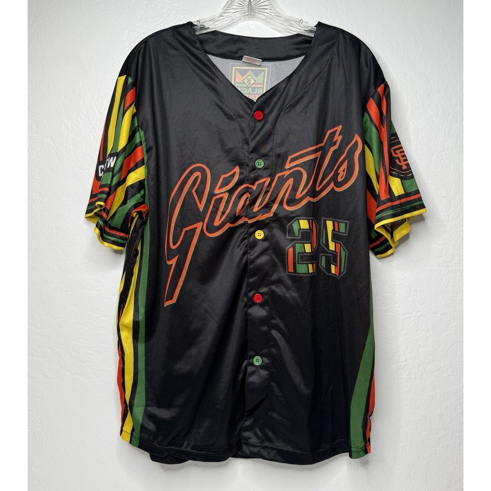 San Francisco Giants 2025 Black Heritage‎ #25 Bonds Jersey Size Medium Baseball